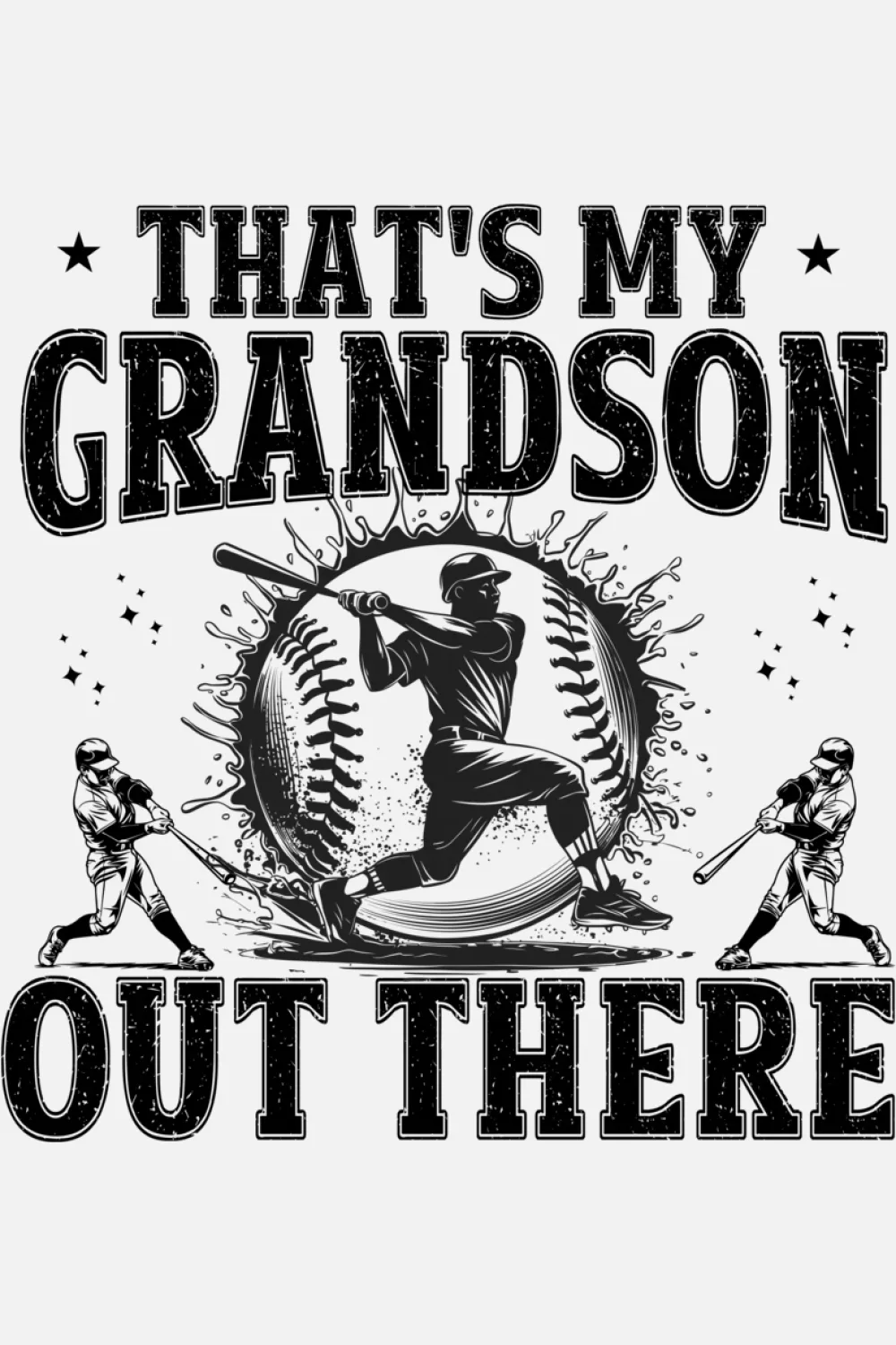 funny grandparents baseball cheering outfit