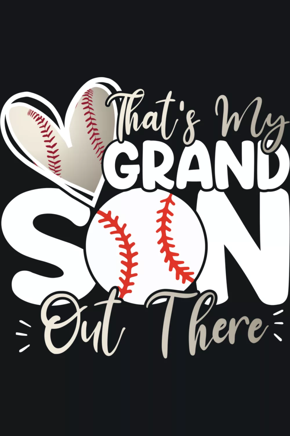 proud baseball grandma supporter outfit