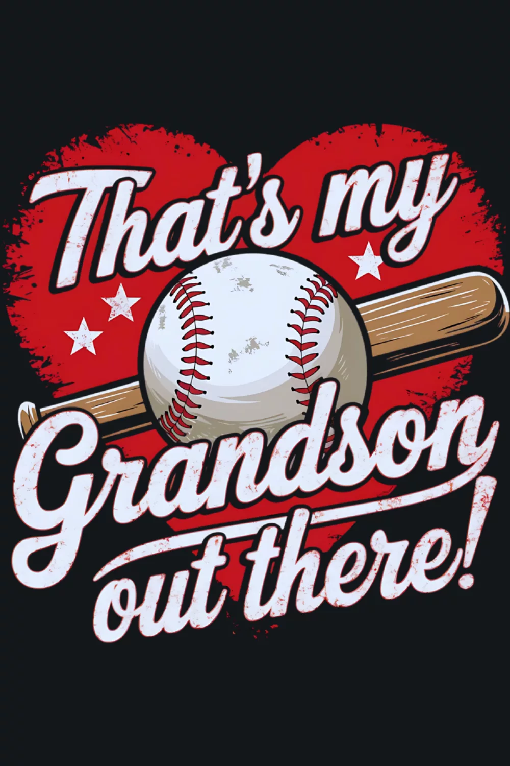 supportive grandma baseball look