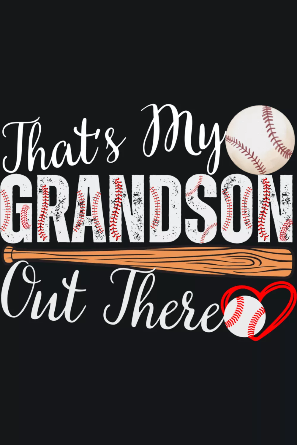 Mother's Day themed baseball grandma style