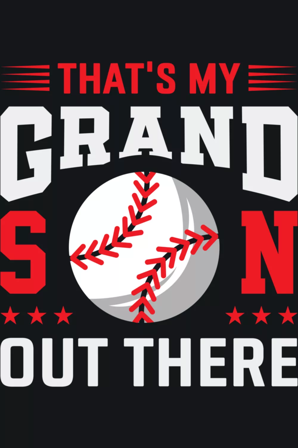 Classic grandparents baseball support outfit