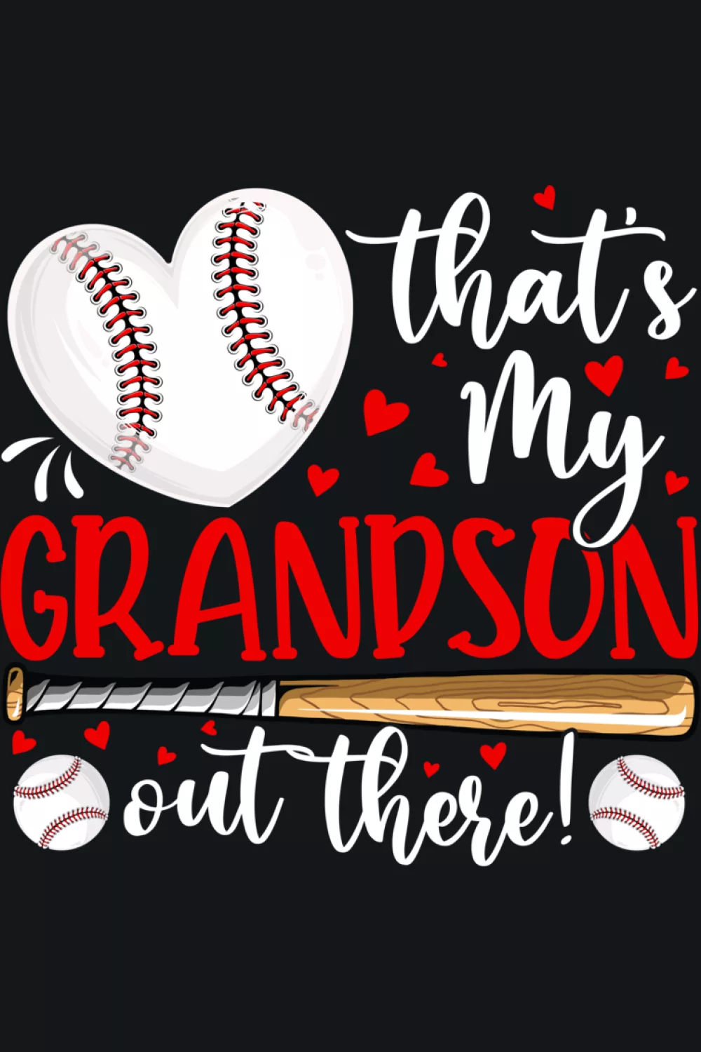 baseball lover grandma cheering style