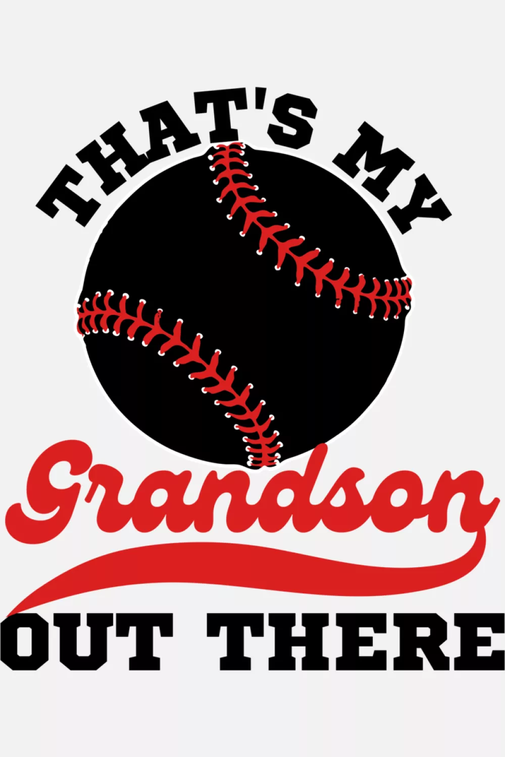Baseball grandma outfit designed for long game days