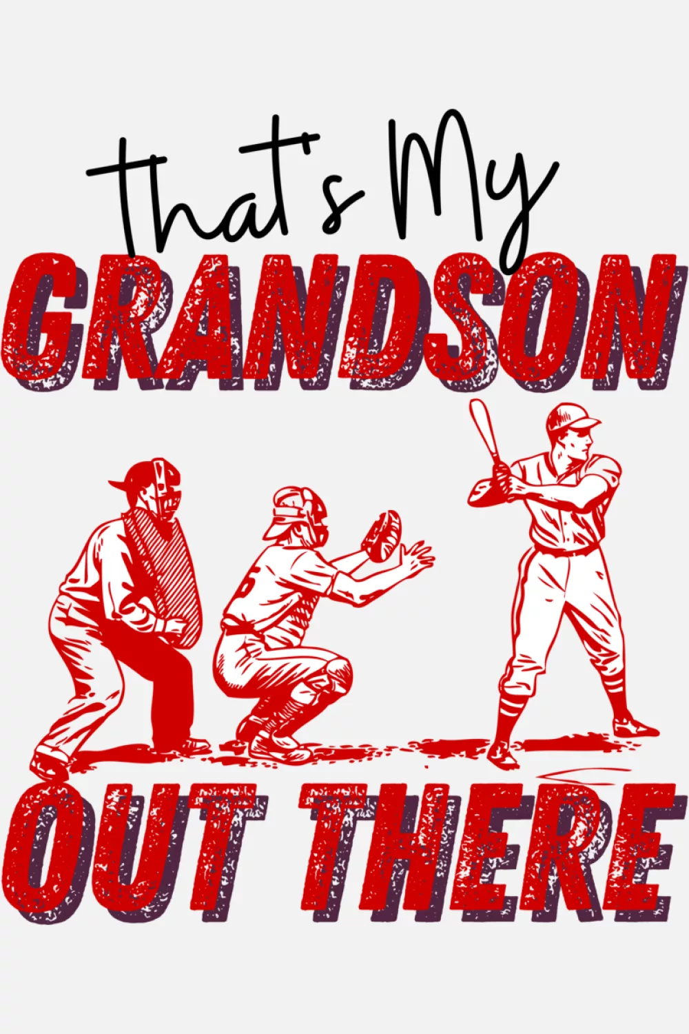 humorous baseball grandma supporter style
