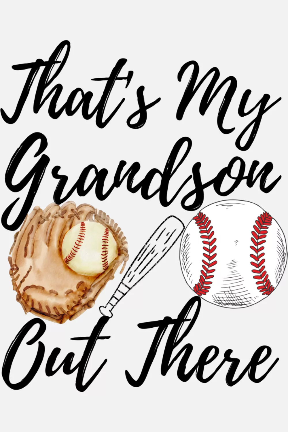 Everyday baseball grandma support shirt