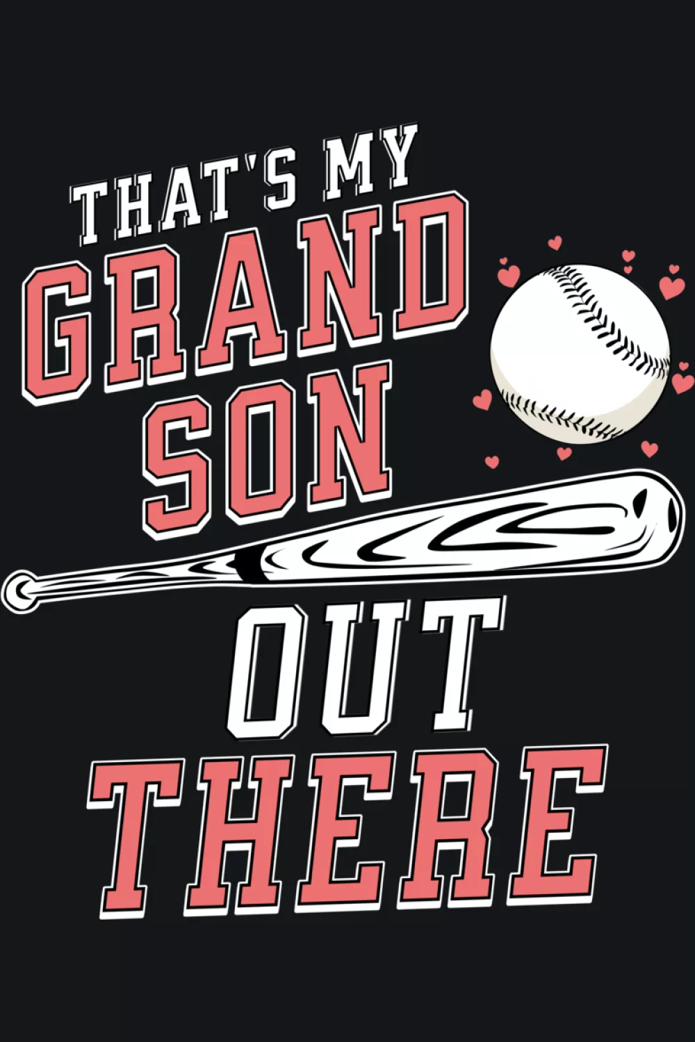 Playful baseball grandparents support shirt