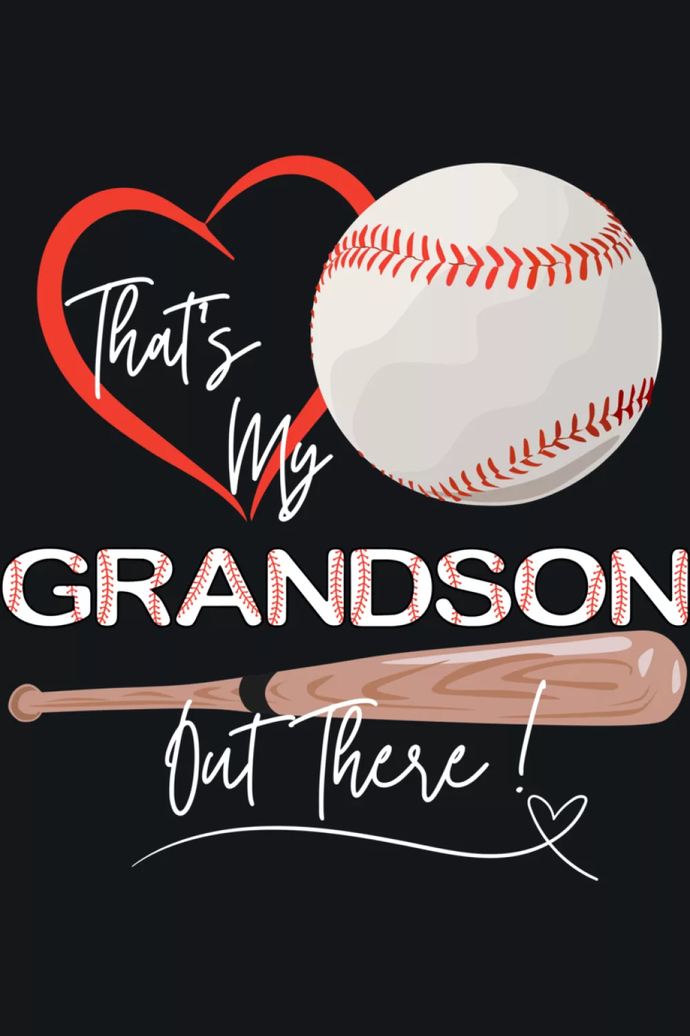 humorous grandparents baseball look