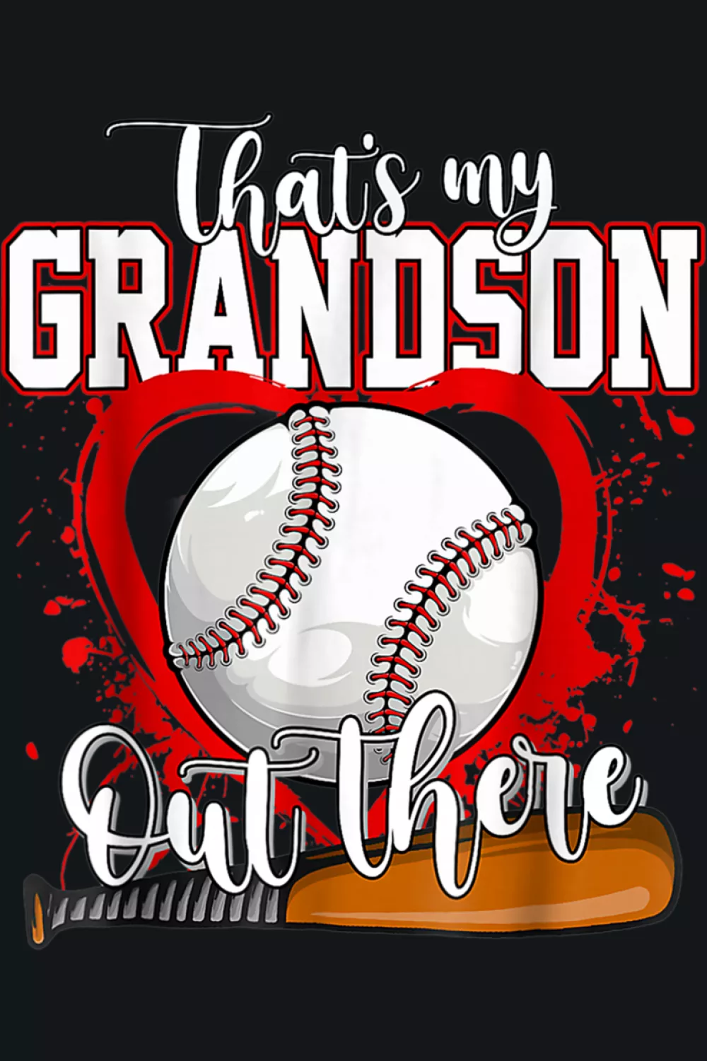 that's my grandson out there baseball grandma outfit that shows pride and support at a youth baseball game