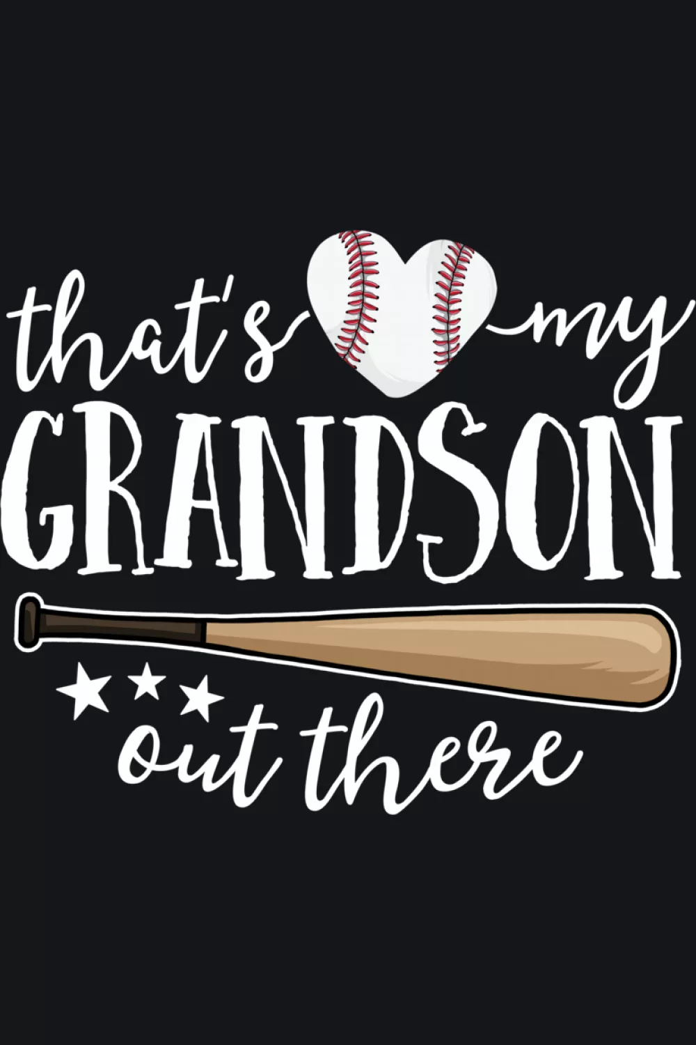 Supportive baseball grandma outfit for cheering from the stands
