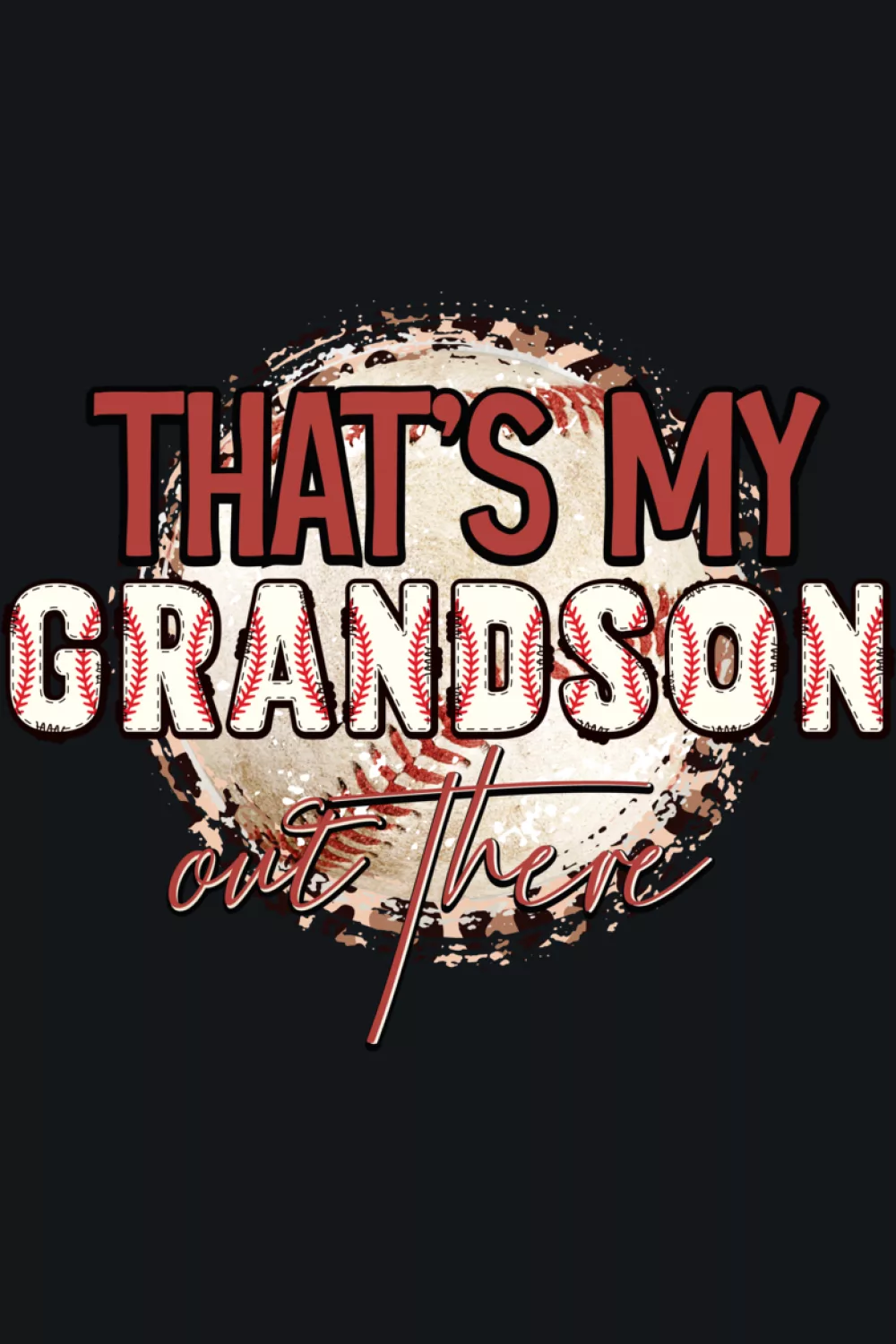 Player focused baseball grandma support shirt