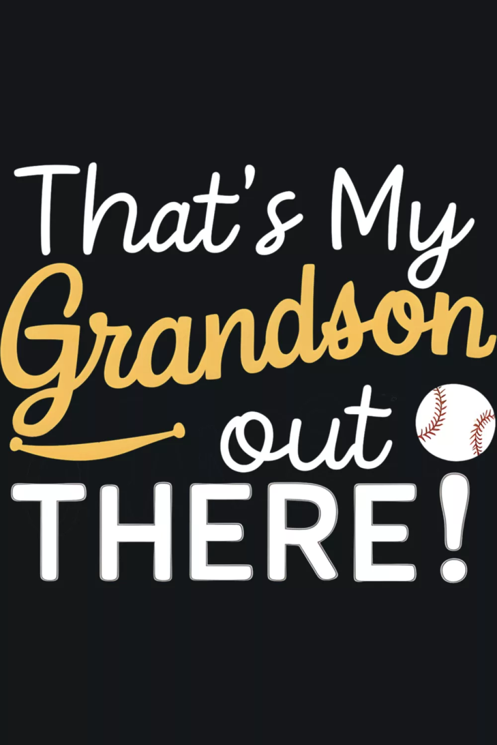 Pattern inspired baseball grandma support outfit