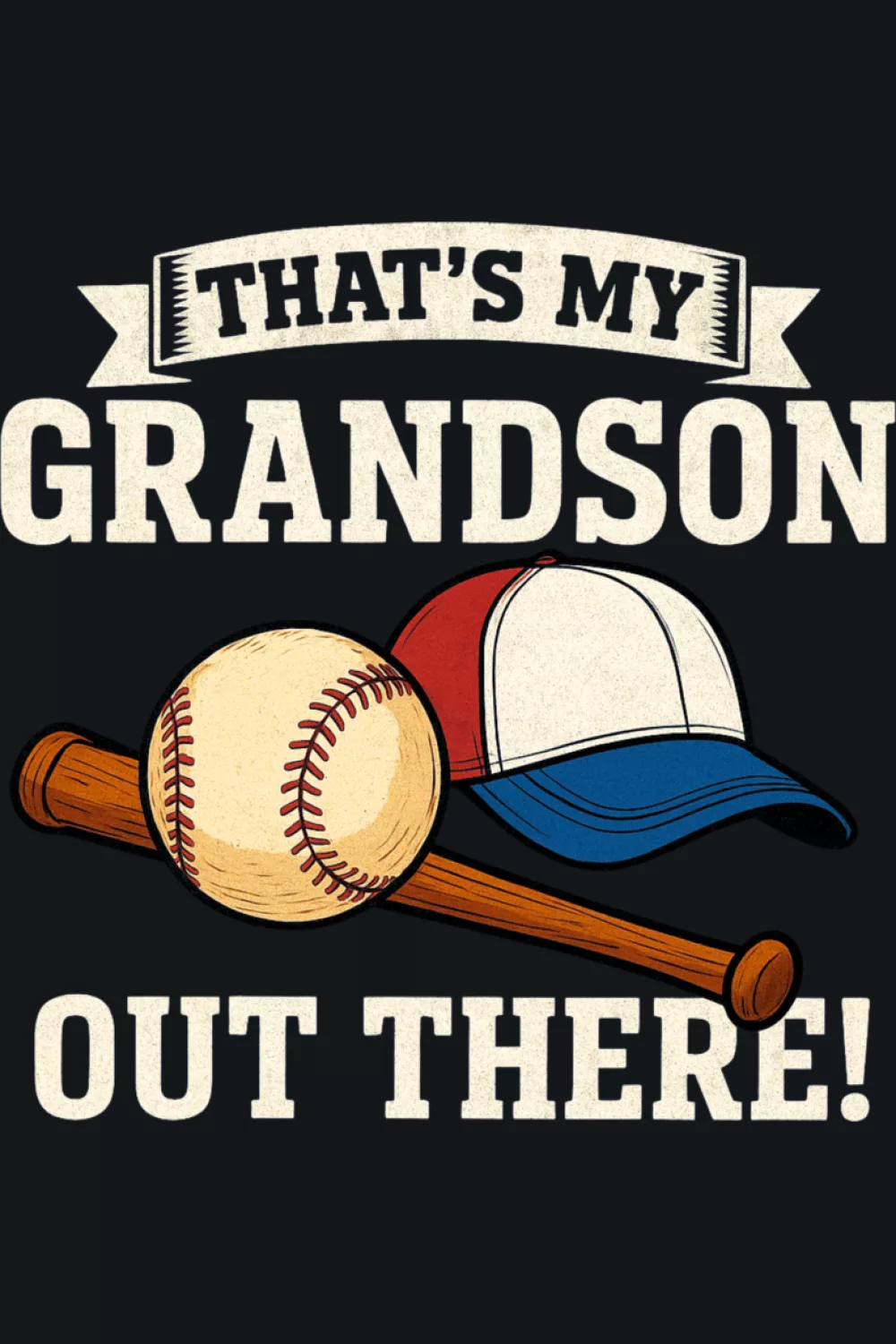 sports loving grandparents baseball style