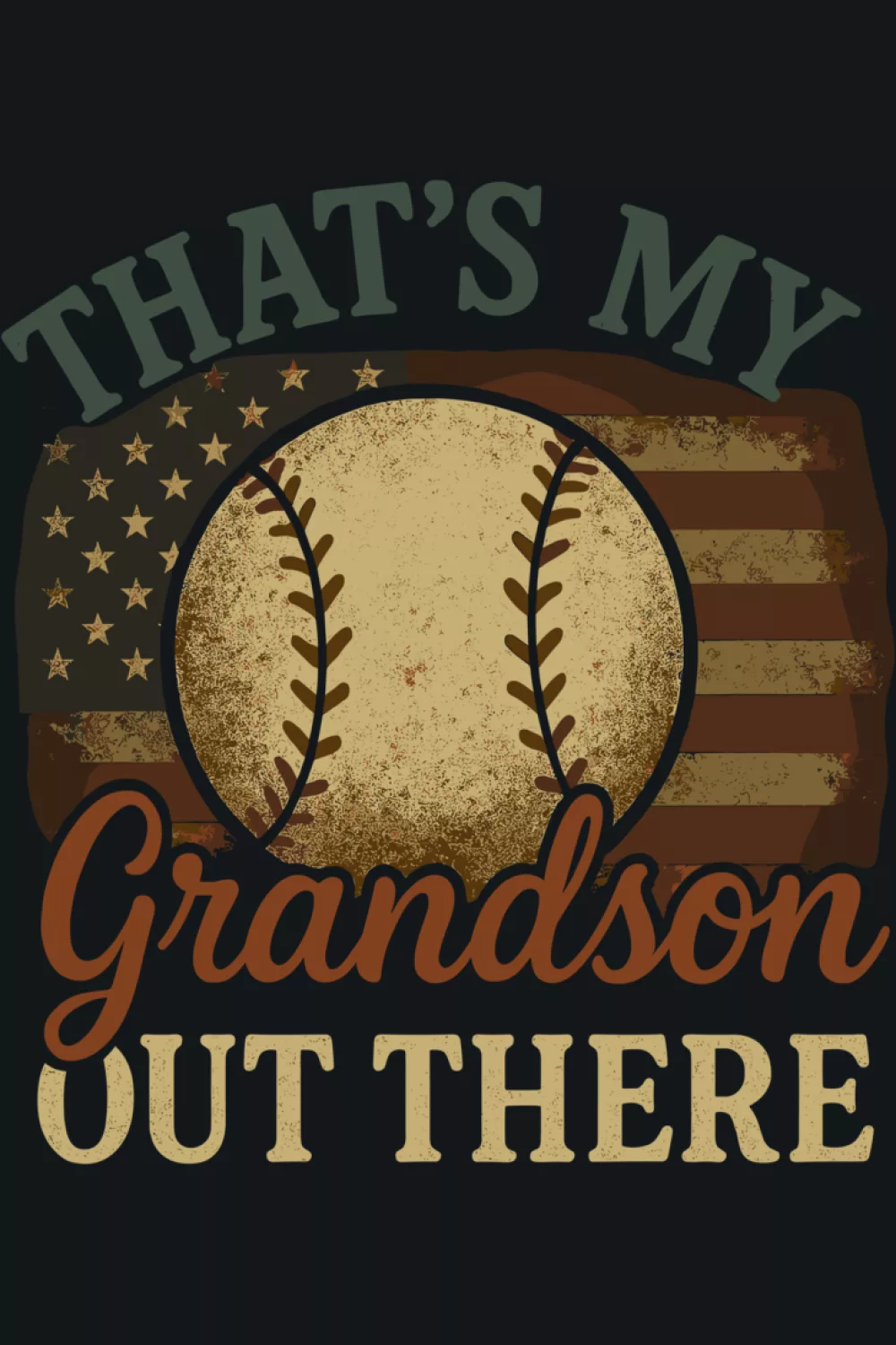 Supportive baseball grandma outfit with a warm tone