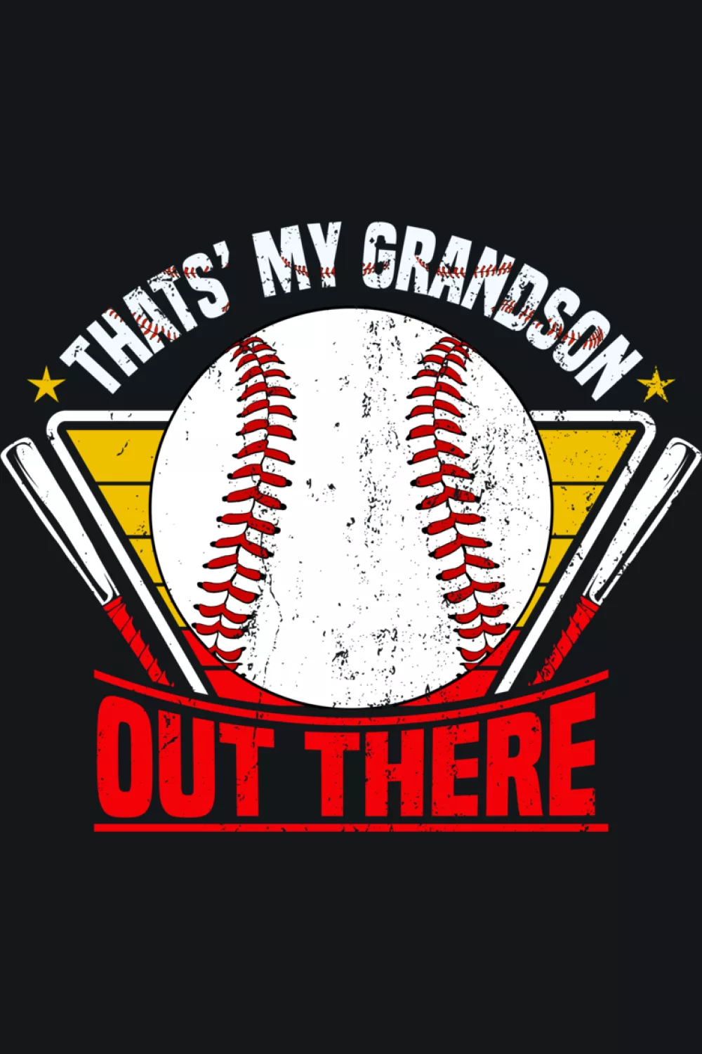 Simple baseball grandma support outfit