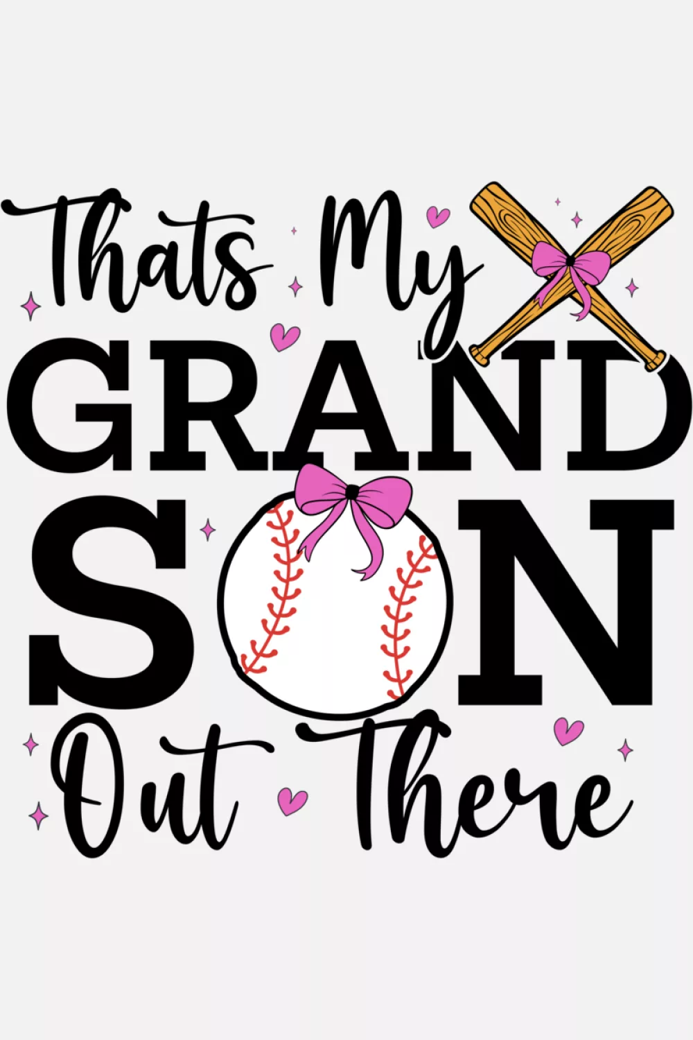 bow accent baseball grandma style