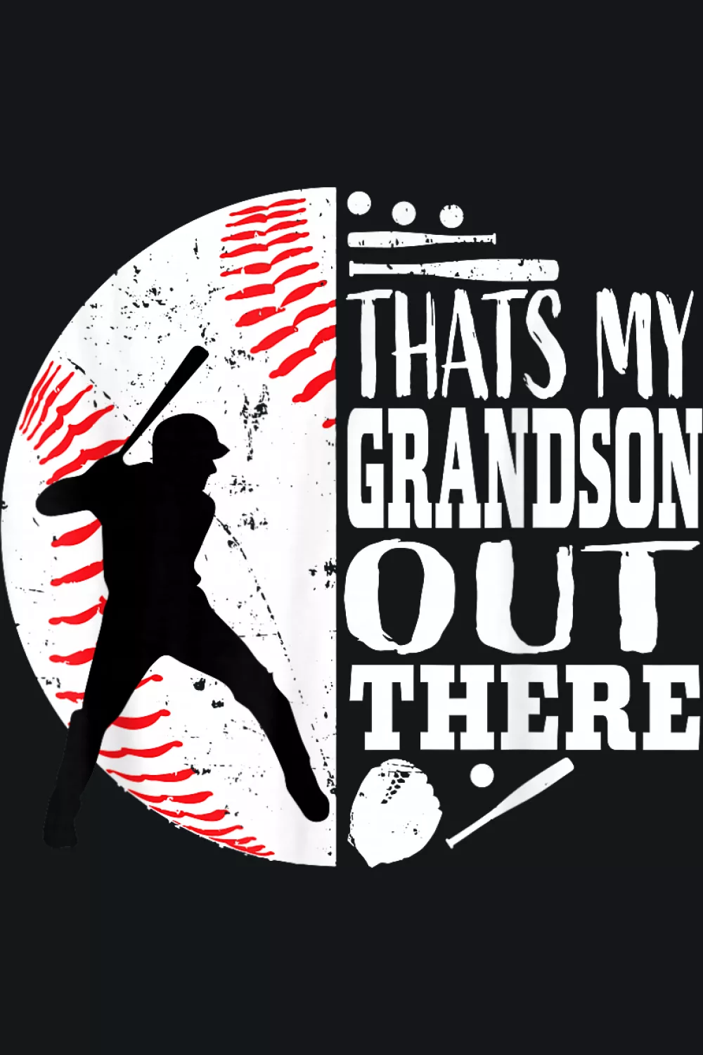 bold grandparents baseball supporter look
