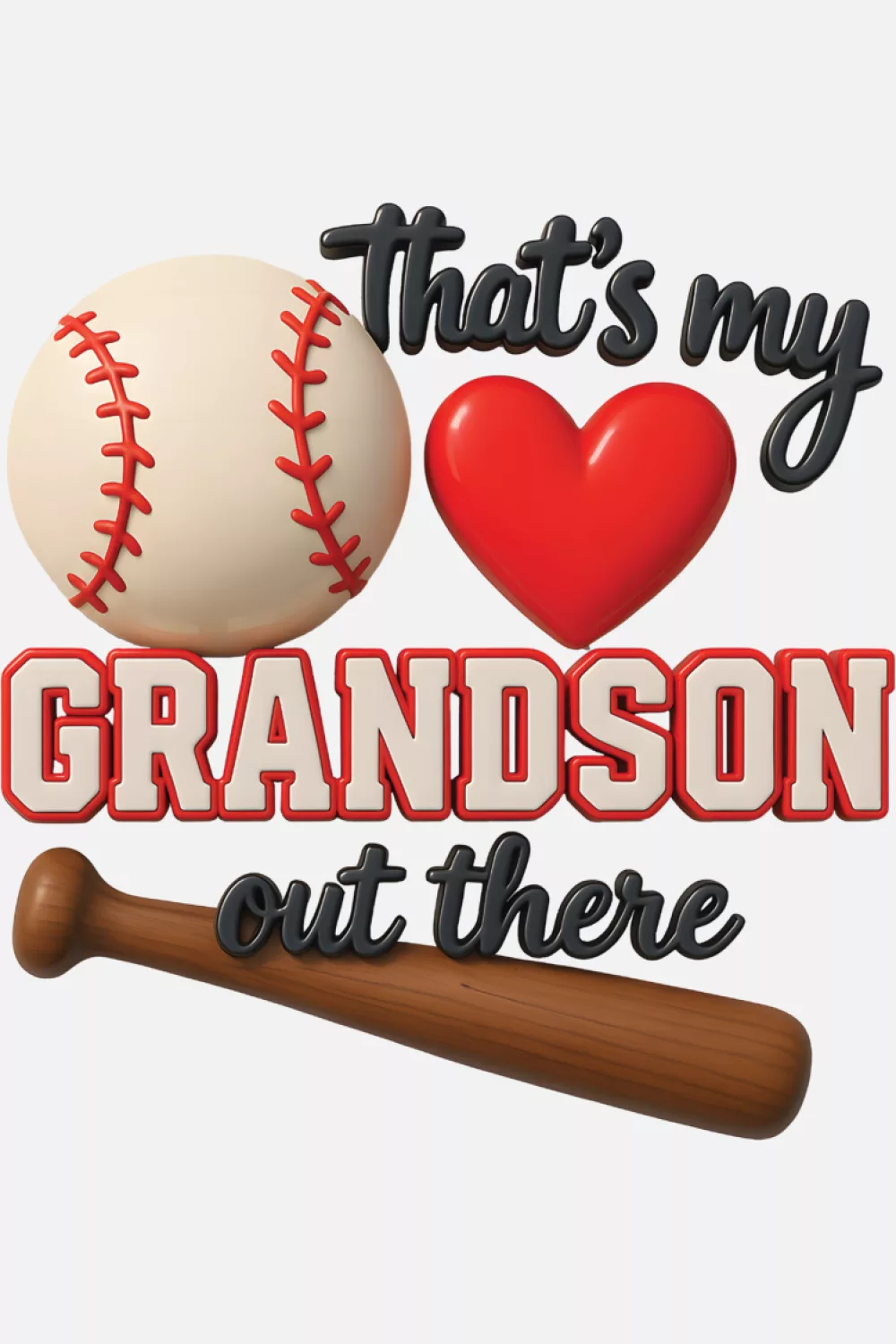 baseball gift for grandma cheering her grandson that shows love and pride