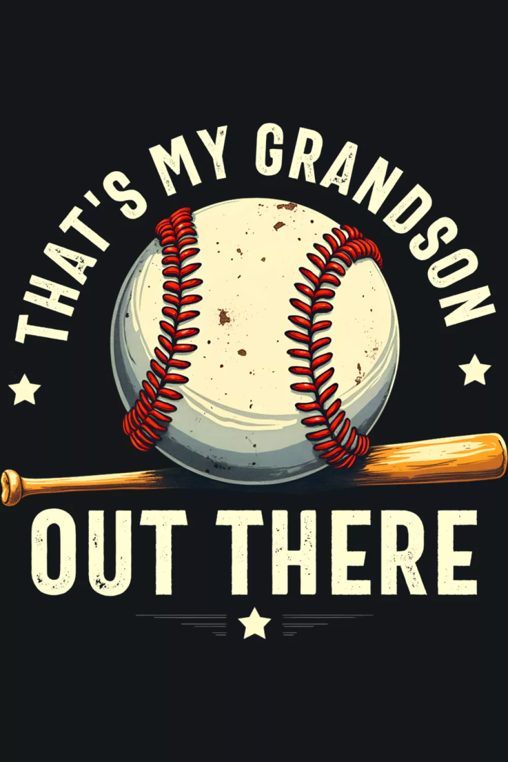 Funny baseball grandparents game day outfit