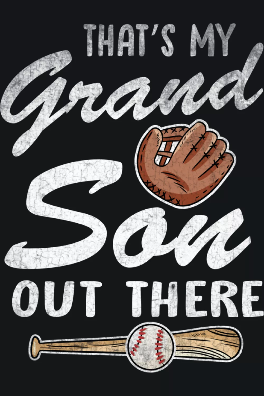 Quote style baseball grandma support shirt