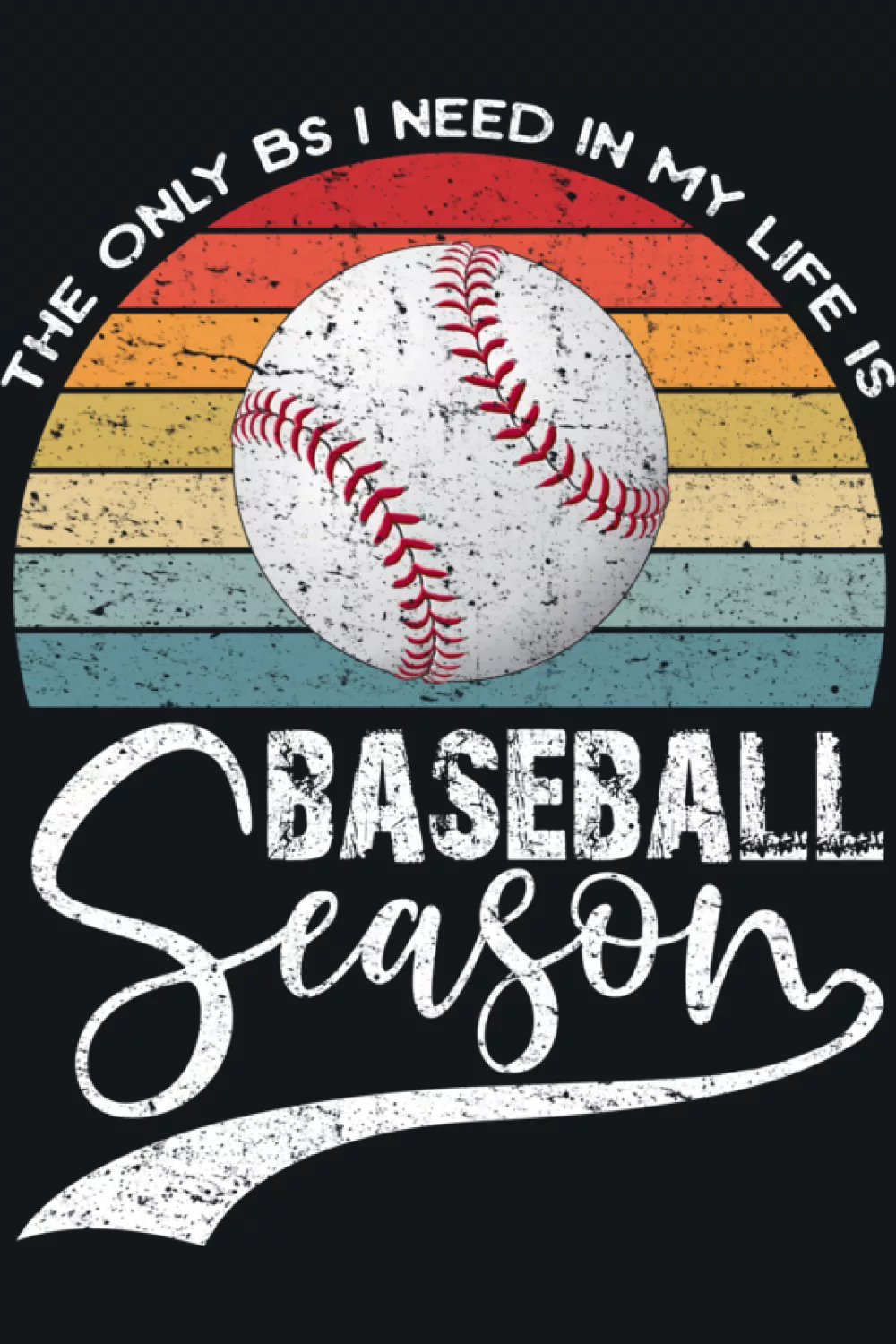 Vintage stripes background with baseball season script for fans who love retro colors and nostalgia.