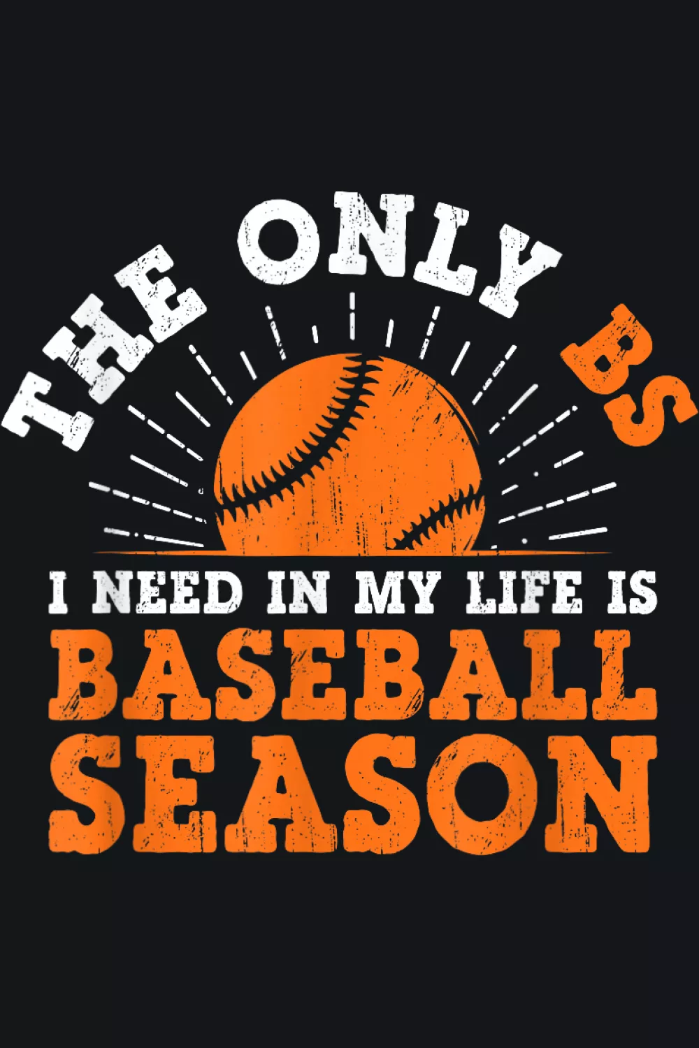 Orange tone typography baseball season slogan that feels bold and energetic for game day crowds.