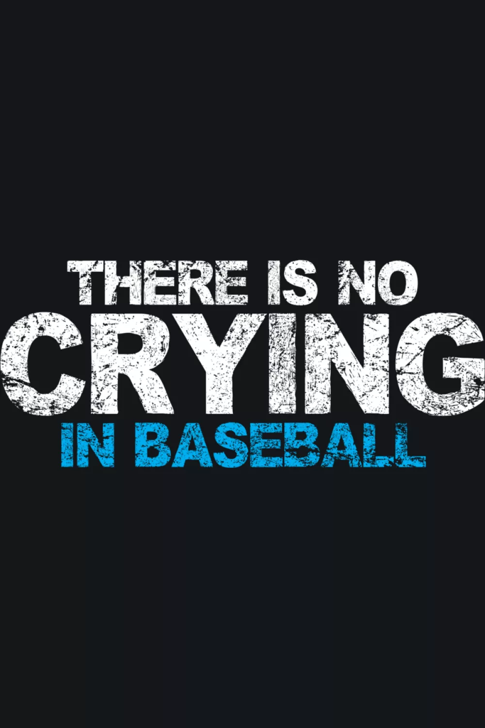 Cool script and block mix for a funny baseball saying with casual flair