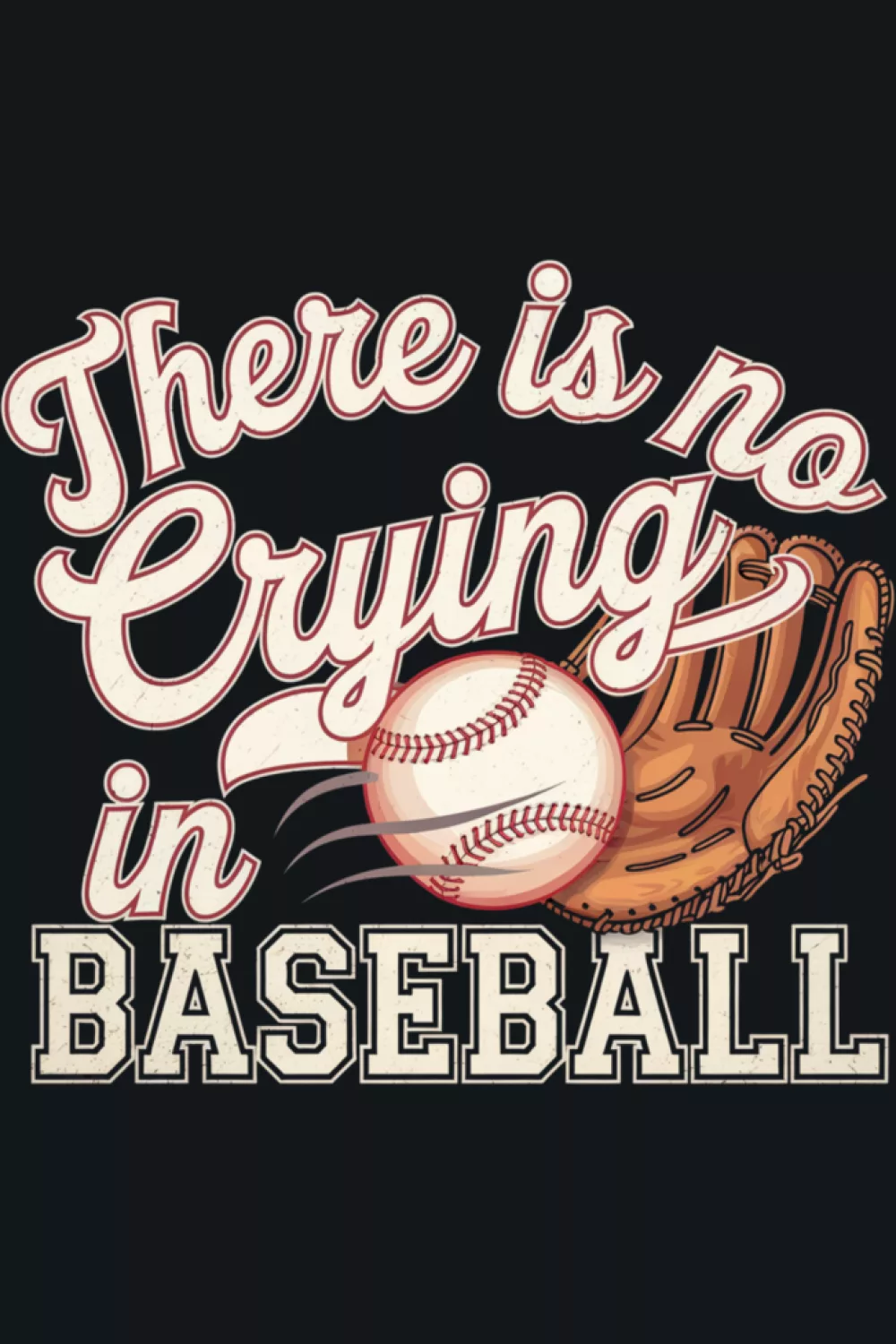 High contrast quote art framed by a bold baseball outline