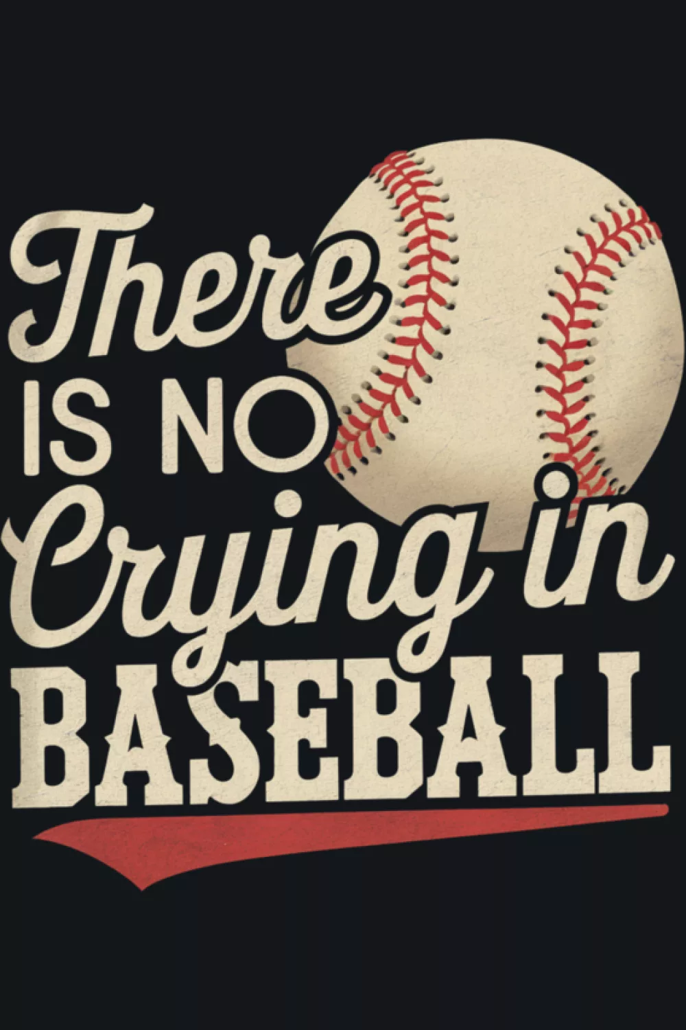 Funny quote layout with bold type and a small ball accent