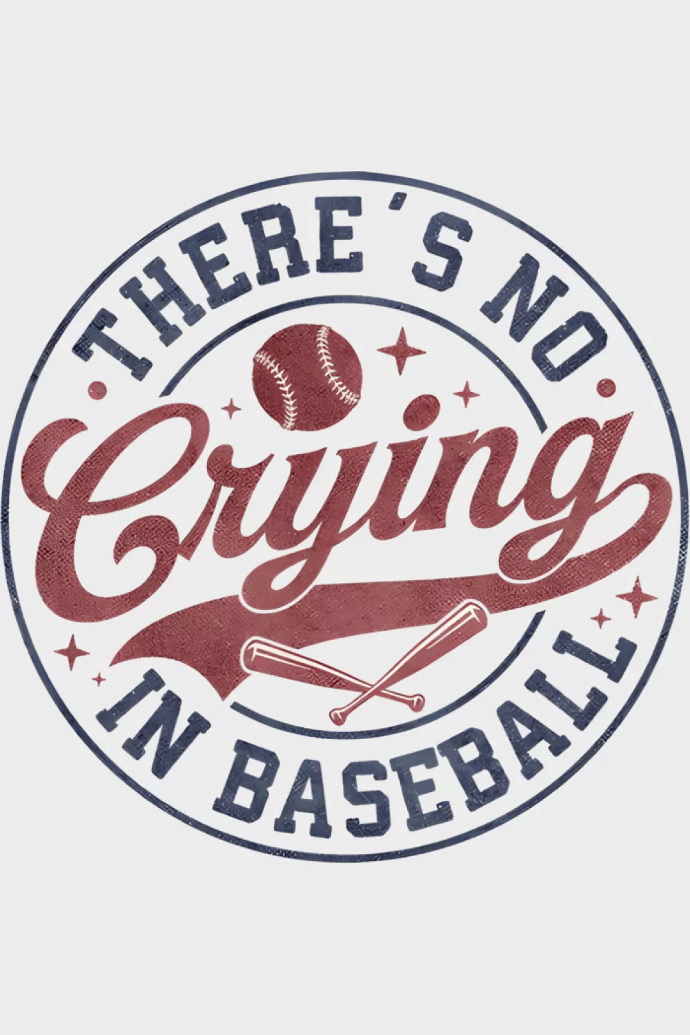 Game day design that pairs the quote with a dynamic baseball illustration