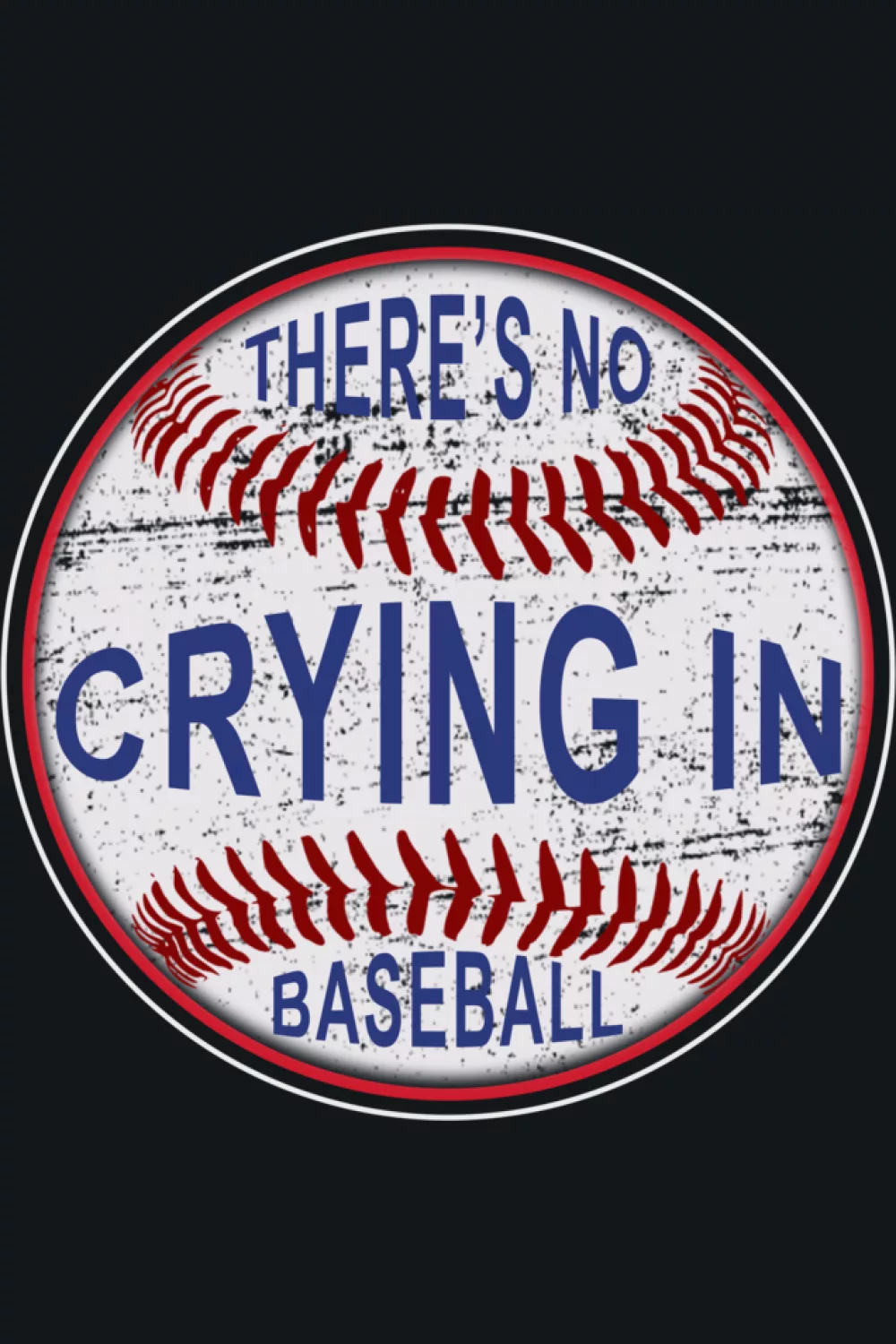 Sports ball focused version of the phrase with bold outer ring