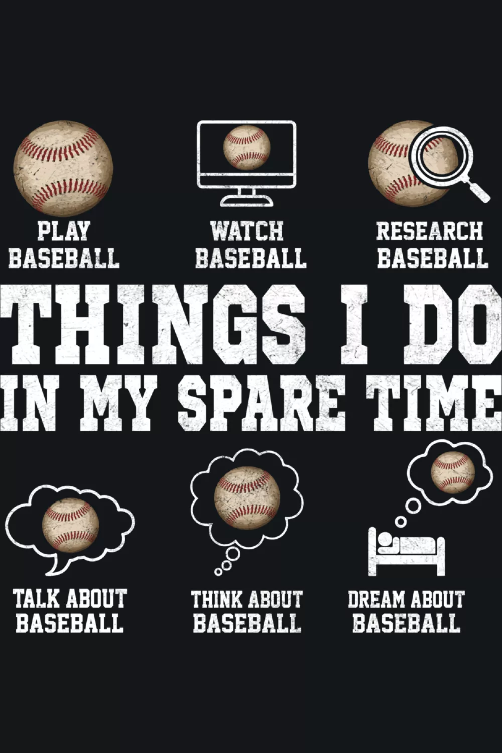 Funny fan and player baseball checklist with icons that feel like a full day at the ballpark.