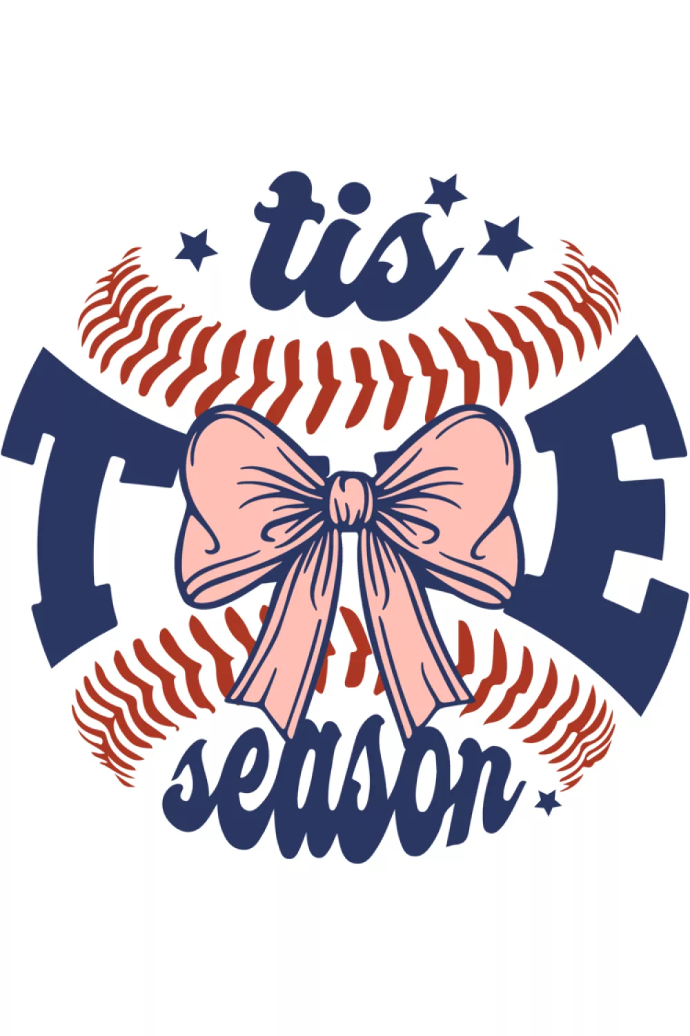 Seasonal baseball message with a clean, easy to style vibe for winter sports fans.