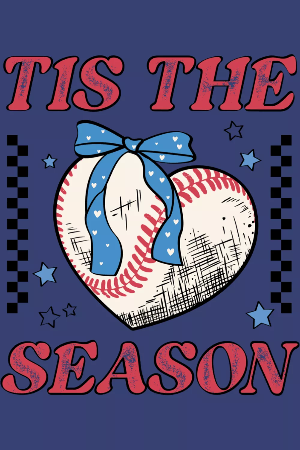 Heart themed baseball love message for couples, best friends, and proud supporters.