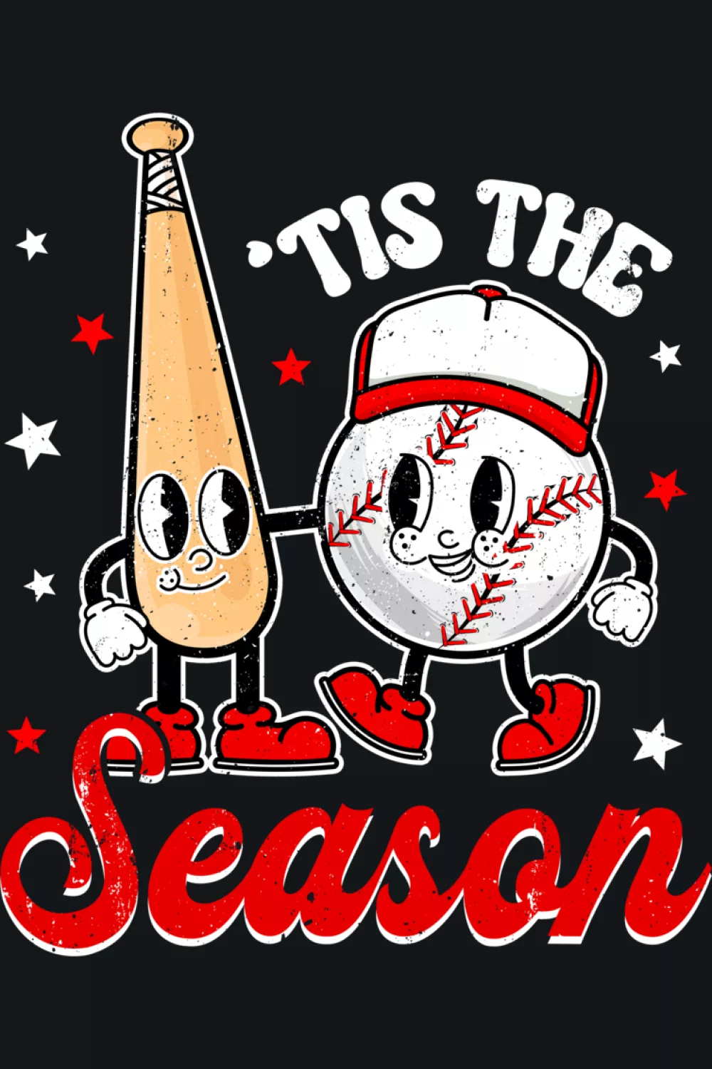 Youth friendly baseball message that feels playful and easy to wear for school spirit and weekend games.