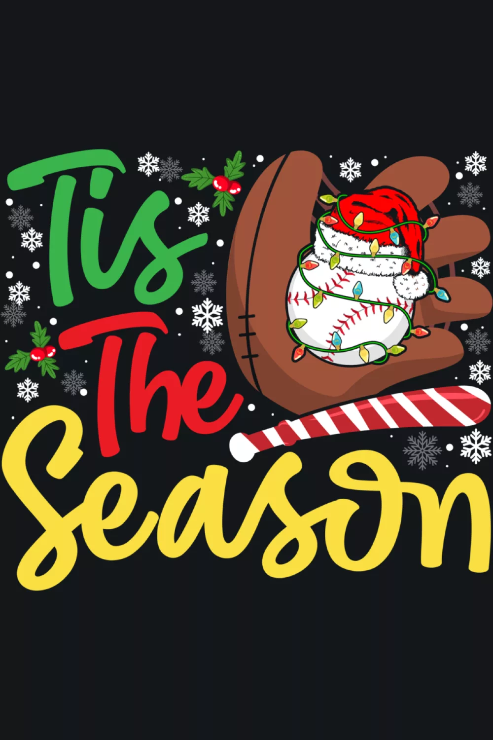Winter snowflake mood mixed with baseball spirit for chilly games and cozy nights.