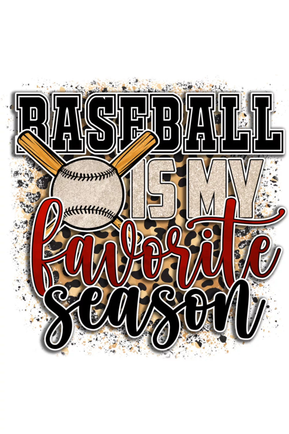 Retro Baseball Is My Favorite Season graphic with script text for parents.