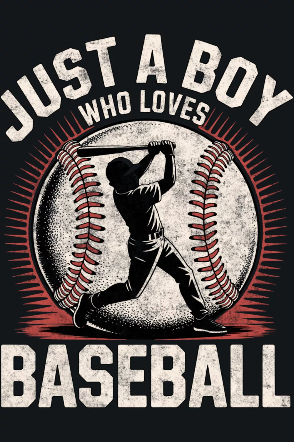 Classic baseball player art with a timeless youth message