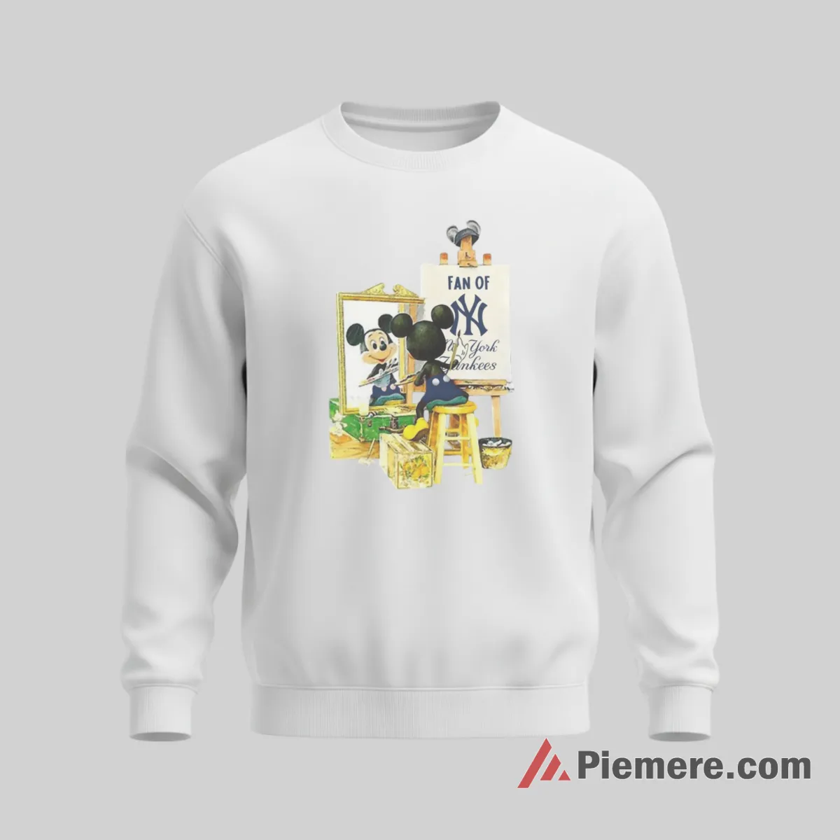Artist Studio Mickey Yankees Sketch Style Shirt on graphic shirt for men graphic tee
