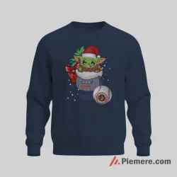 Baby Yoda Baltimore Orioles Christmas Cozy Shirt on graphic shirt for men graphic tee
