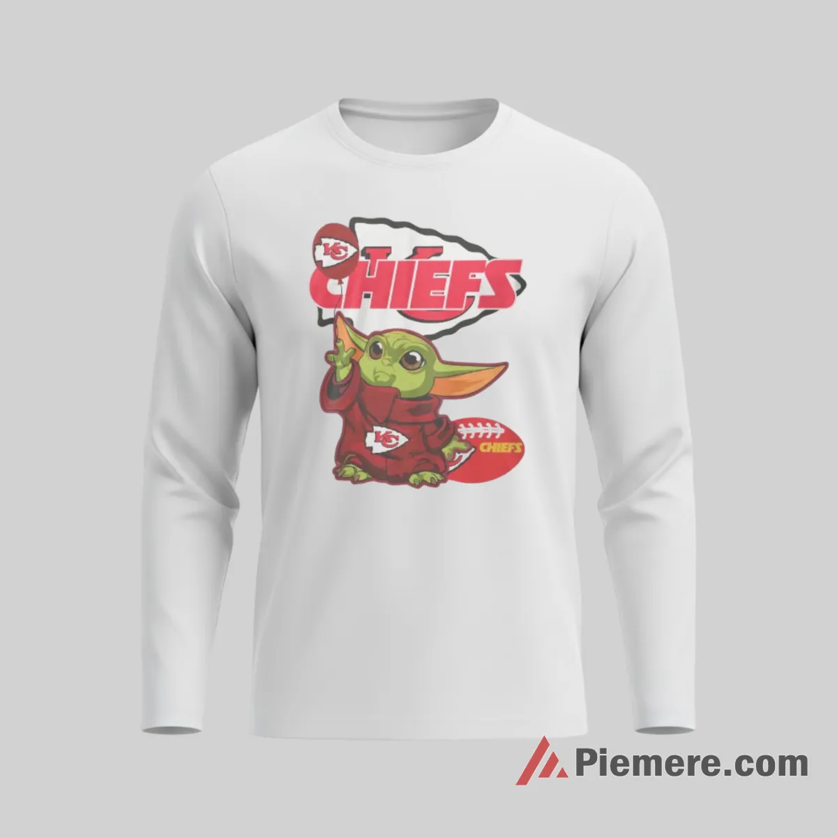 Baby Yoda Kansas City Chiefs Classic Nfl Shirt on white long sleeve shirt for men graphic tee