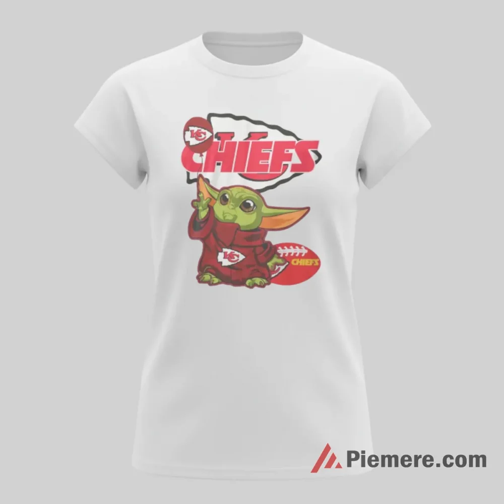 Baby Yoda Kansas City Chiefs Classic Nfl Shirt on white short sleeve shirt for women graphic tee