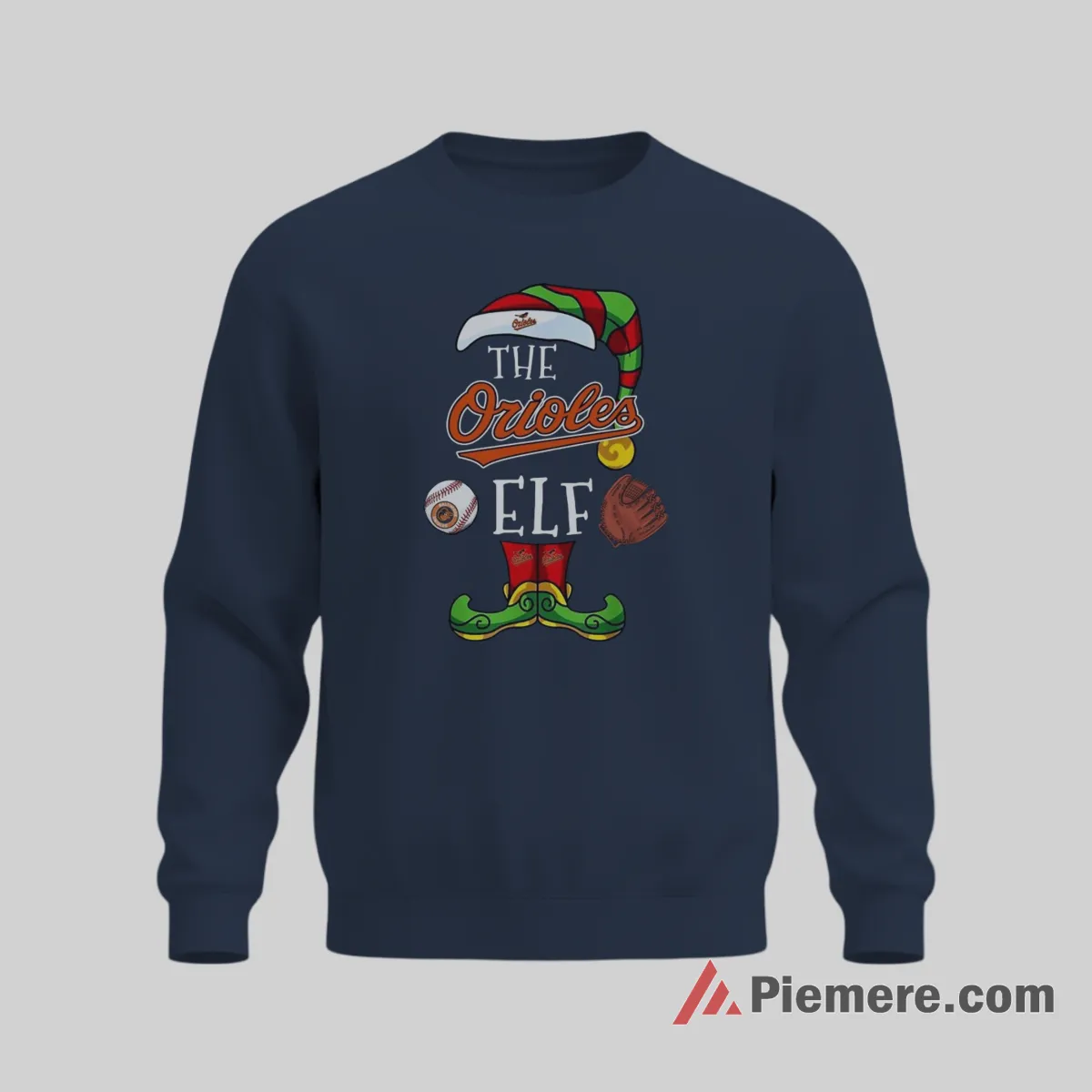 Baltimore Orioles Christmas Elf Baseball Fan Shirt on graphic shirt for men graphic tee