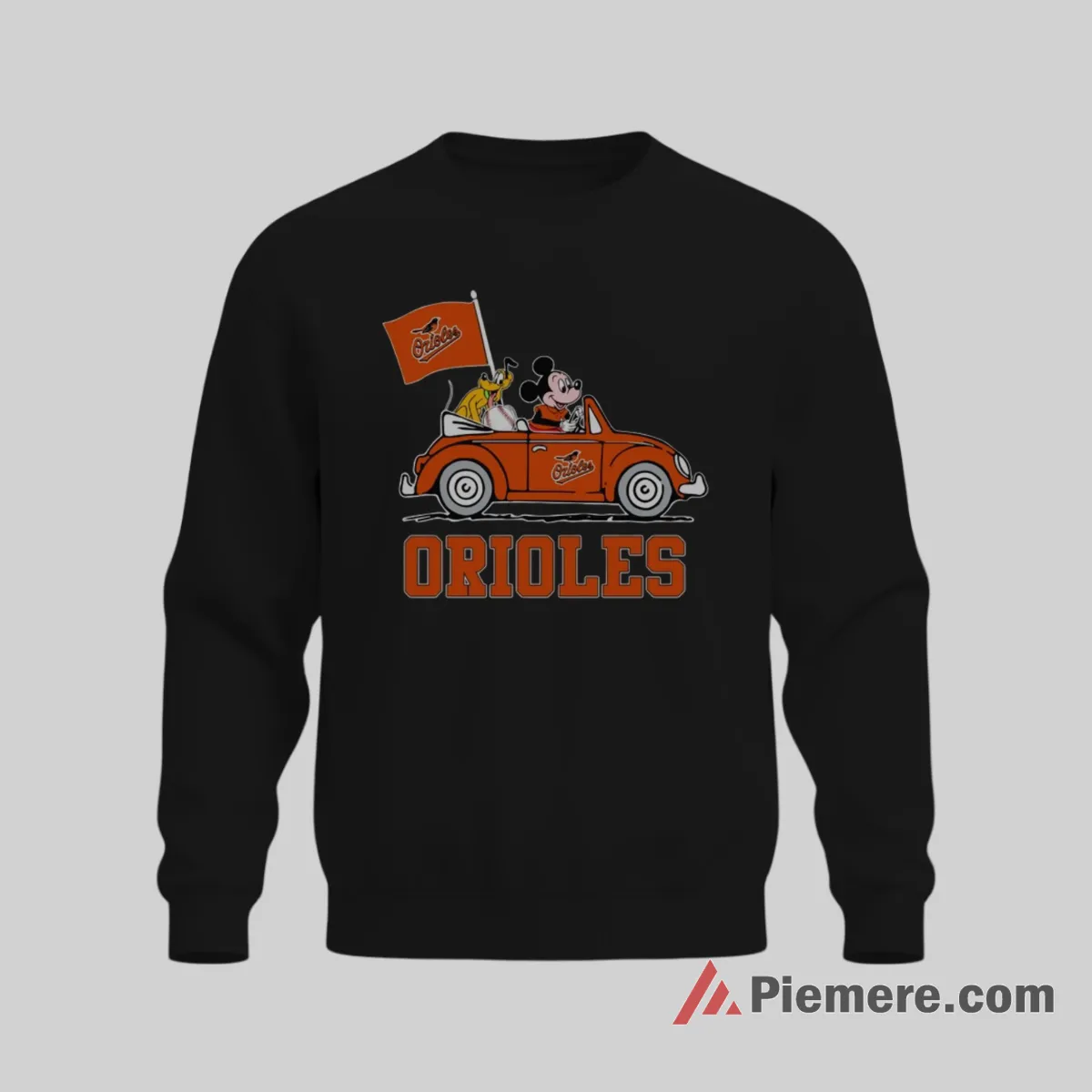Baltimore Orioles Mickey Mouse And Pluto Road Trip Baseball Shirt on graphic shirt for men graphic tee