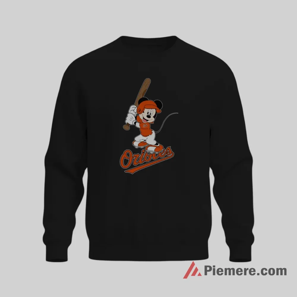 Baltimore Orioles Smiling Mickey Mouse Fan Shirt on graphic shirt for men graphic tee