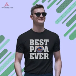 Classic short sleeve black tee for devoted Mets dads