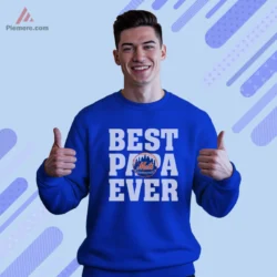 Royal blue sweatshirt that celebrates the best papa