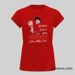 Betty Boop Kansas City Chiefs Bold Attitude Fan Shirt on red short sleeve shirt for women graphic tee
