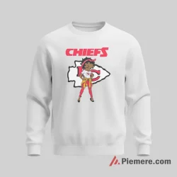 Betty Boop Kansas City Chiefs Bold Logo Style Shirt on graphic shirt for men graphic tee
