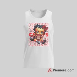 Betty Boop Kansas City Chiefs Cute Football Icon Shirt on white tank top for men graphic tee