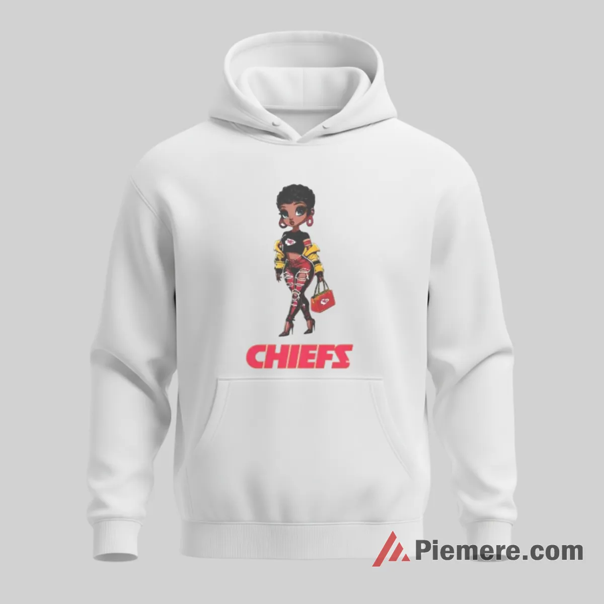 Betty Boop Kansas City Chiefs Fashion Edge Shirt on white hoodie for men graphic tee
